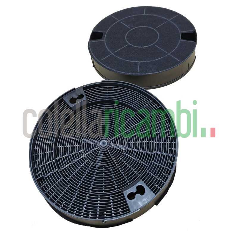 Coppia Filtri (x2) ai Carboni Attivi per Cappa Aspirante Elica Ariston Whirlpool Smeg, Dimensioni: 195x35 mm Mod.29 KIT0161374