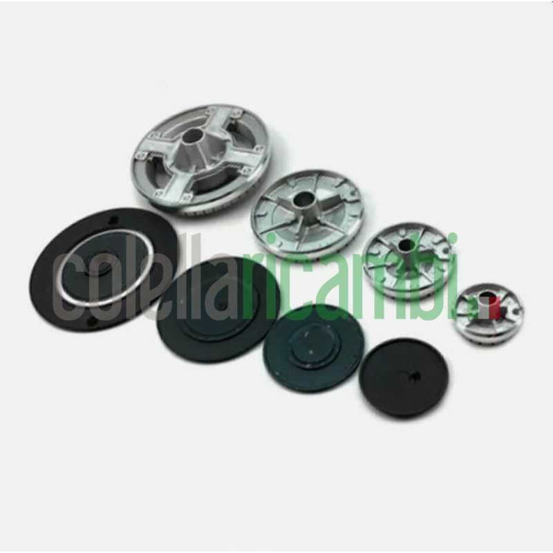 Kit 4 bruciatori Sabaf C00091686 completi di piattelli spartifiamma 3 fuochi + tripla corona per cucina piano cottura 4 fuoch