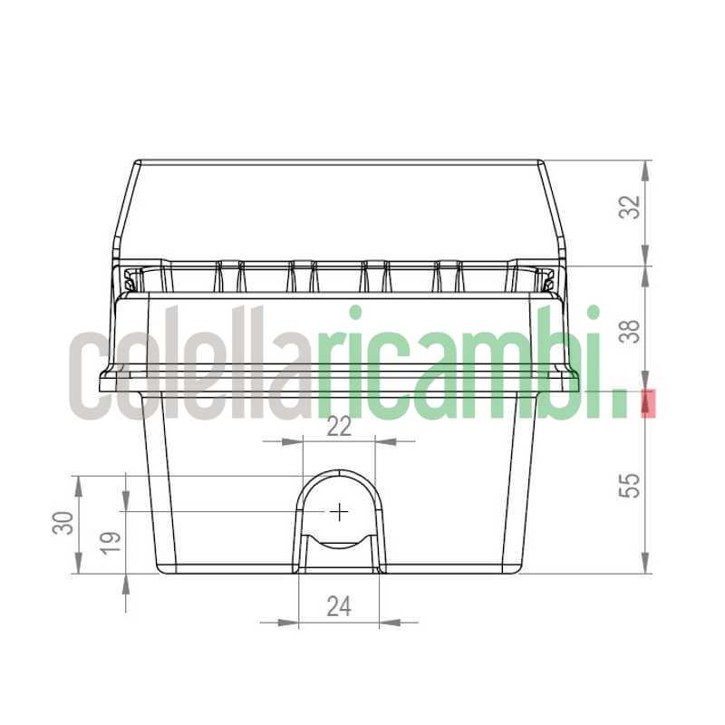 Assieme cestello braciere per stufe a pellet
