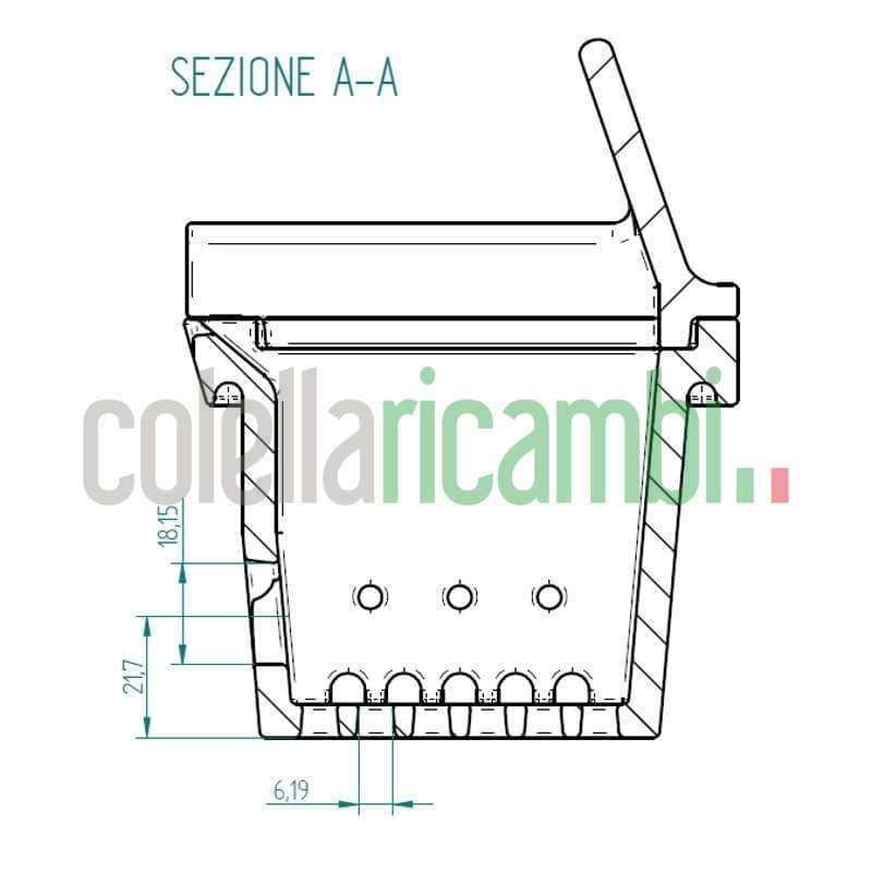 Assieme cestello braciere per stufe a pellet
