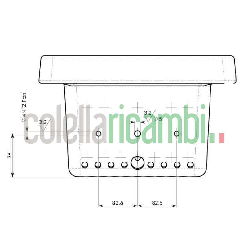 Assieme cestello braciere per stufe a pellet 66141