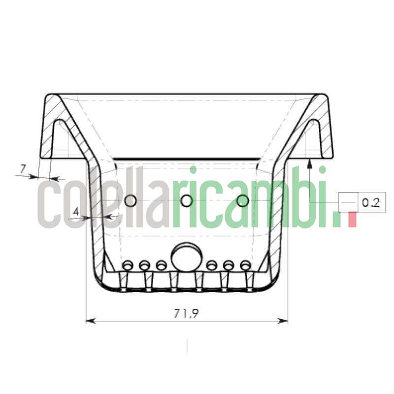 Assieme cestello braciere per stufe a pellet 001N