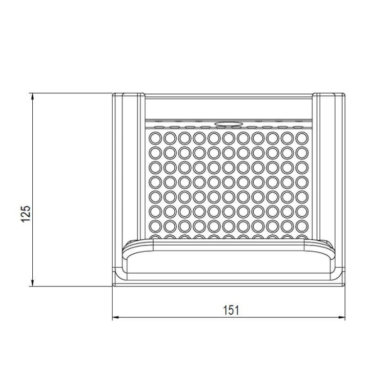 Assieme cestello braciere per stufe a pellet BRA_151X125
