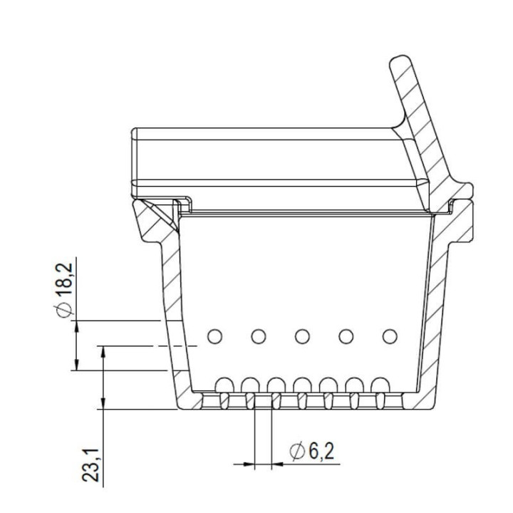 Assieme cestello braciere per stufe a pellet BRA_151X125