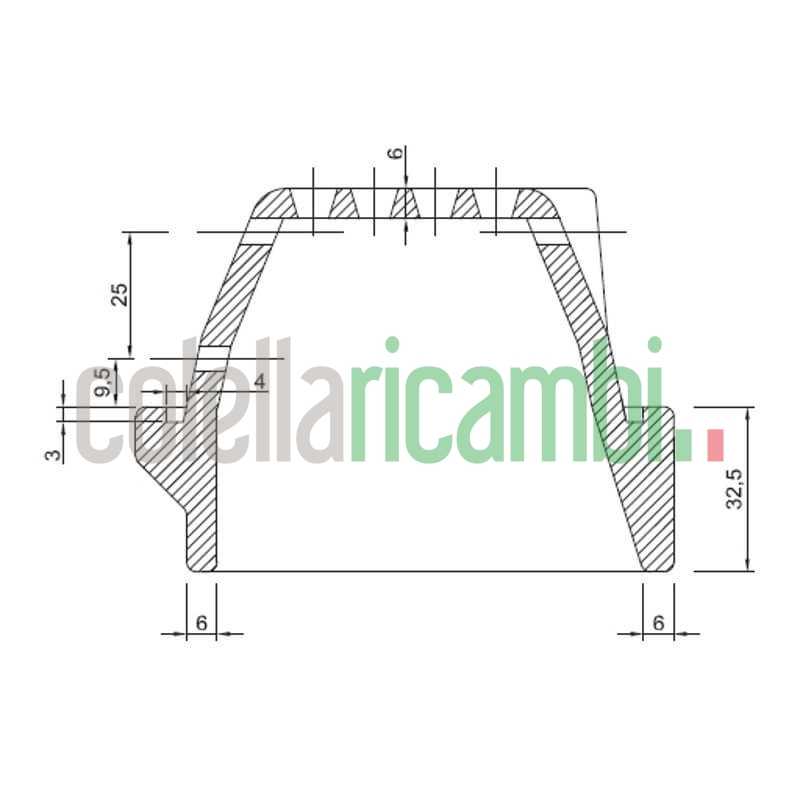 Assieme cestello braciere per stufe a pellet BRA_165X106