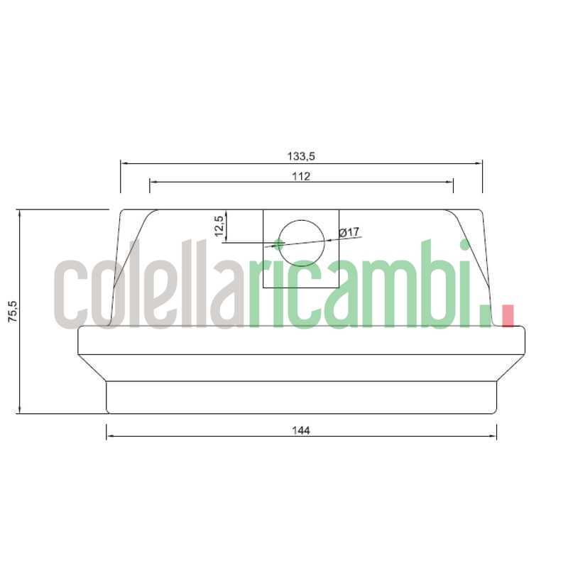 Assieme cestello braciere per stufe a pellet BRA_165X106