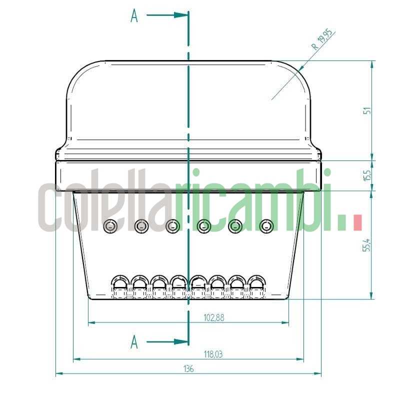Assieme cestello braciere per stufe a pellet BRA_136X92