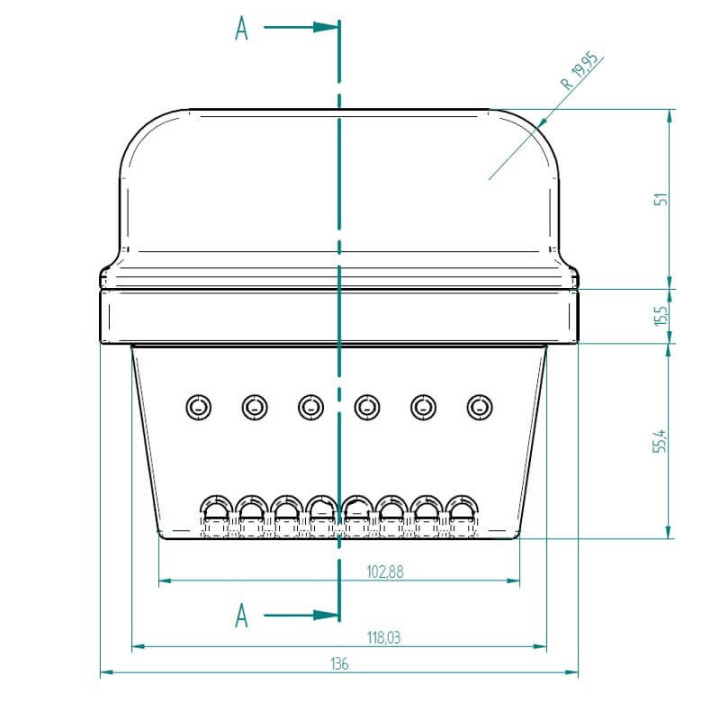 Assieme cestello braciere per stufe a pellet BRA_136X92