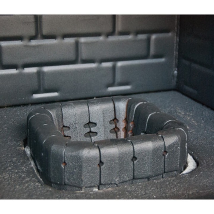 Elemento curvo 45° per braciere modulare FV_BRA_1C