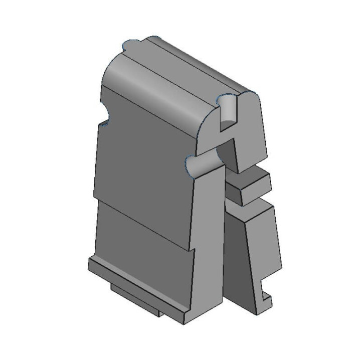 Elemento dritto per braciere modulare FV_BRA_1L