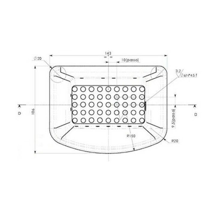 Assieme cestello braciere per stufe a pellet 100-07-001N