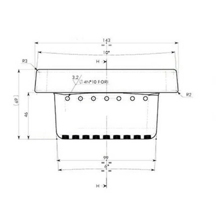 Assieme cestello braciere per stufe a pellet 100-07-001N