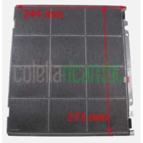 Filtro carobe attivo antiodore TYPE D242 244x273 mm per cappa cucina Faber