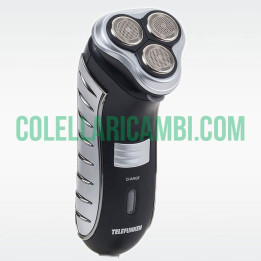 Rasoio Elettrico Ricaricabile Telefunken con Regolabarba a Scomparsa 3 Lame Rotanti e Testina Flex & Float Cordless Senza Fili