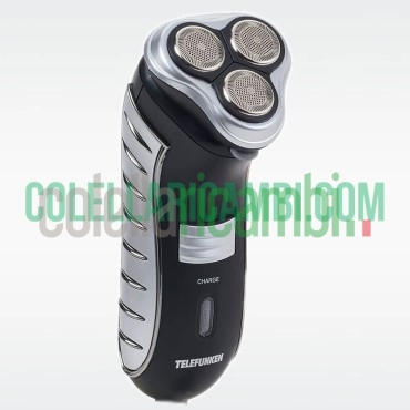 Rasoio Elettrico Ricaricabile Telefunken con Regolabarba a Scomparsa 3 Lame Rotanti e Testina Flex & Float Cordless Senza Fili