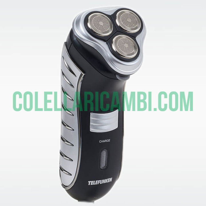 Rasoio Elettrico Ricaricabile Telefunken con Regolabarba a Scomparsa 3 Lame Rotanti e Testina Flex & Float Cordless Senza Fili