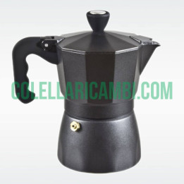 Caffettiera 1 Tazza Corpo Alluminio Nero Opaco Beper