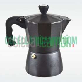 Caffettiera 1 Tazza Corpo Alluminio Nero Opaco Beper