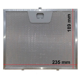 Filtro cappa alluminio Faber 235x189 h8mm