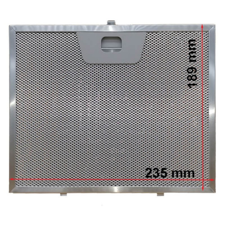 Filtro cappa alluminio Faber 235x189 h8mm