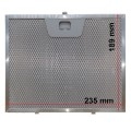 Filtro cappa alluminio Faber 235x189 h8mm