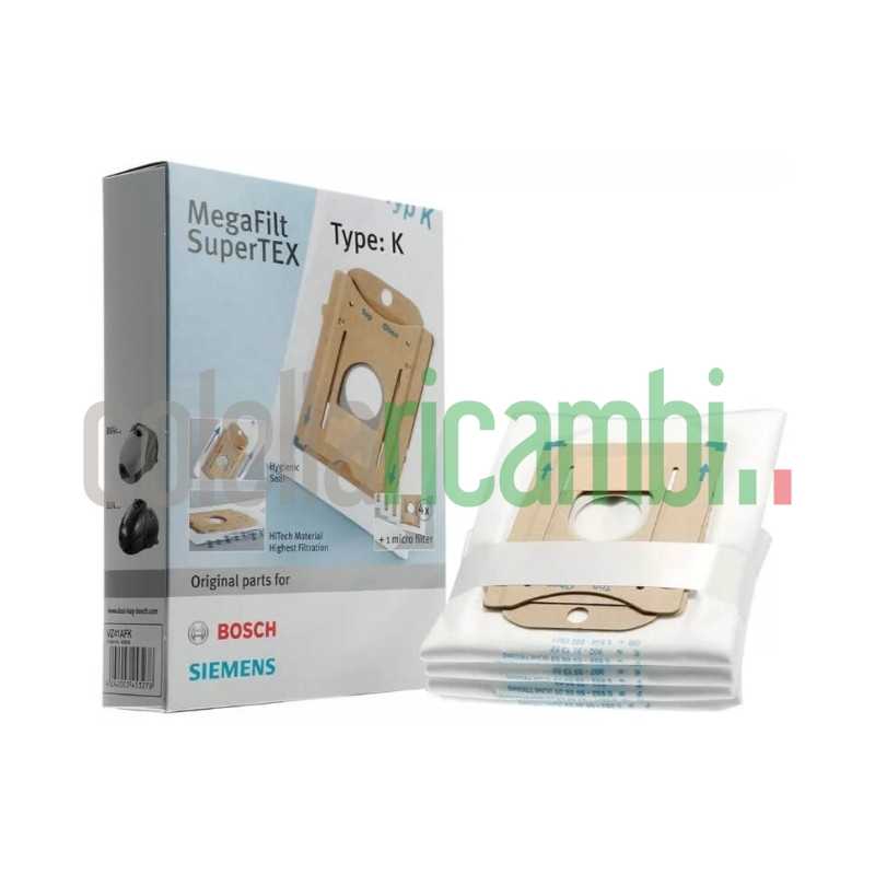 Confezione 4 sacchetti aspirapolvere Bosch 00468265