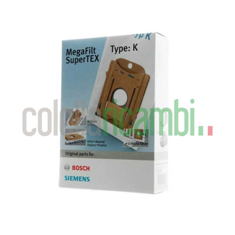 Confezione 4 sacchetti aspirapolvere Bosch 00468265