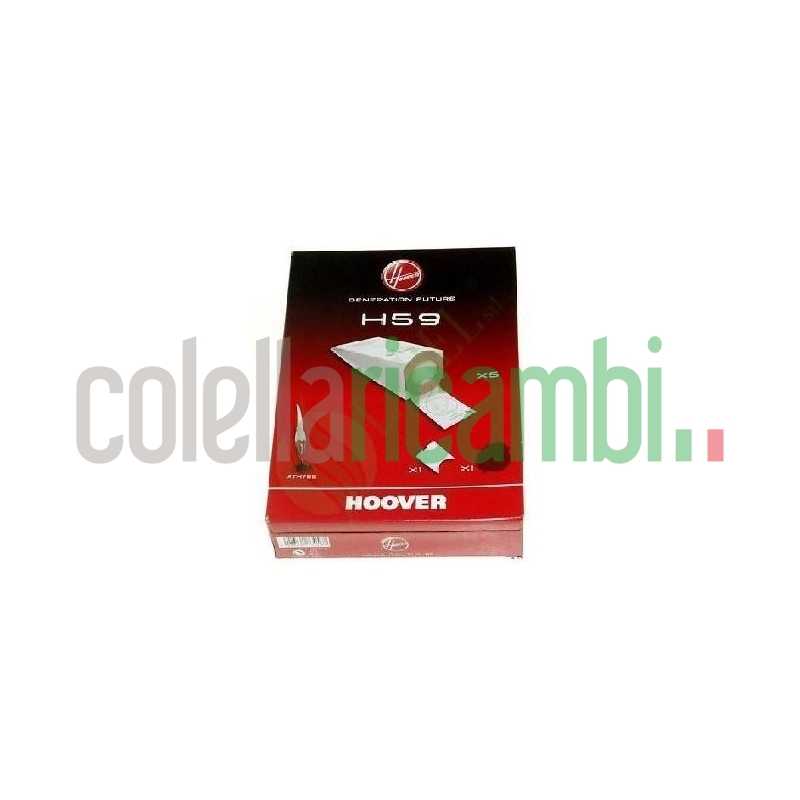 Confezione 5 Sacchetti + 2 Filtri Aspirapolvere Hoover H35600279