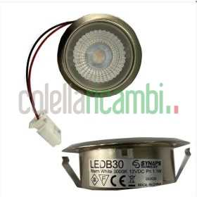 Faretto led 12 volt 1.1 WATT 4000K con lente 133.0456.642