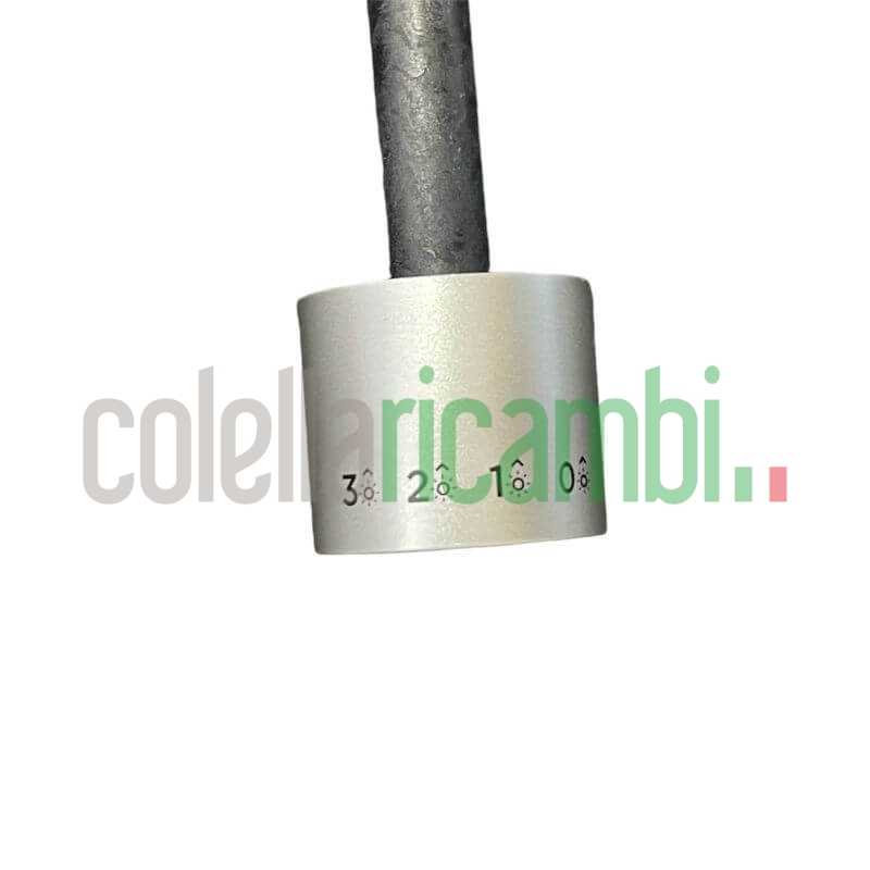 Manopola Pulsanti Tasto Regolatore Argentato Diametro 33 mm