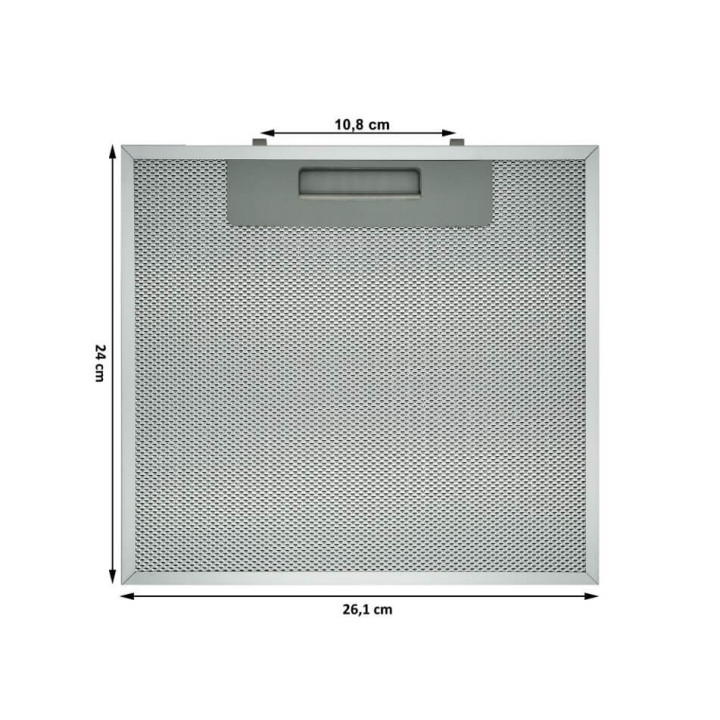 Filtro antigrasso in metallo cappa aspirante Faber Roblin 133.0018.458
