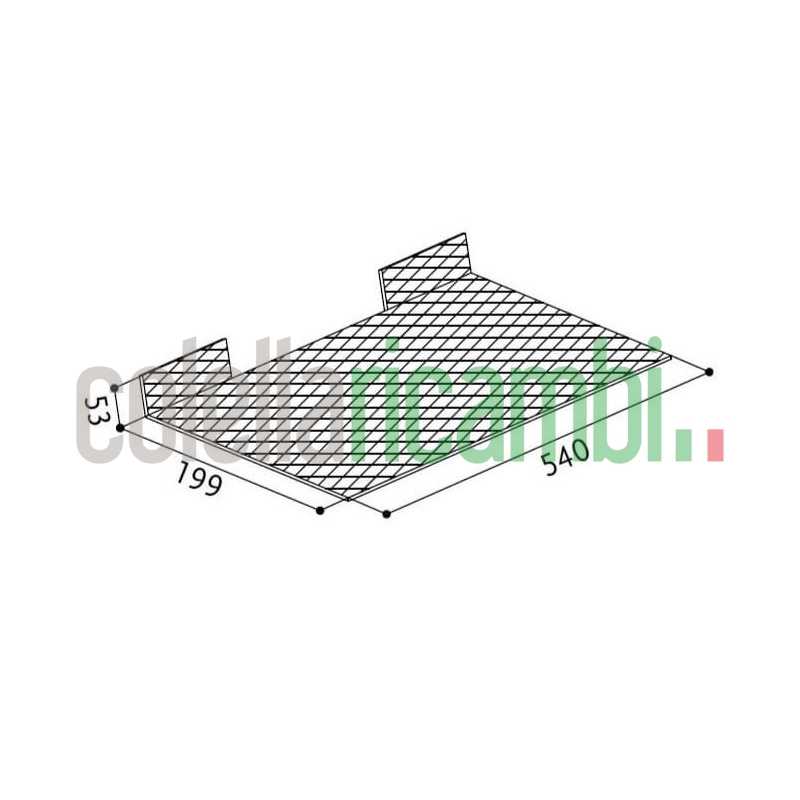 Filtro Metallico Antigrasso in Scatola per Cappe Modello 152 LG 112.0157.248
