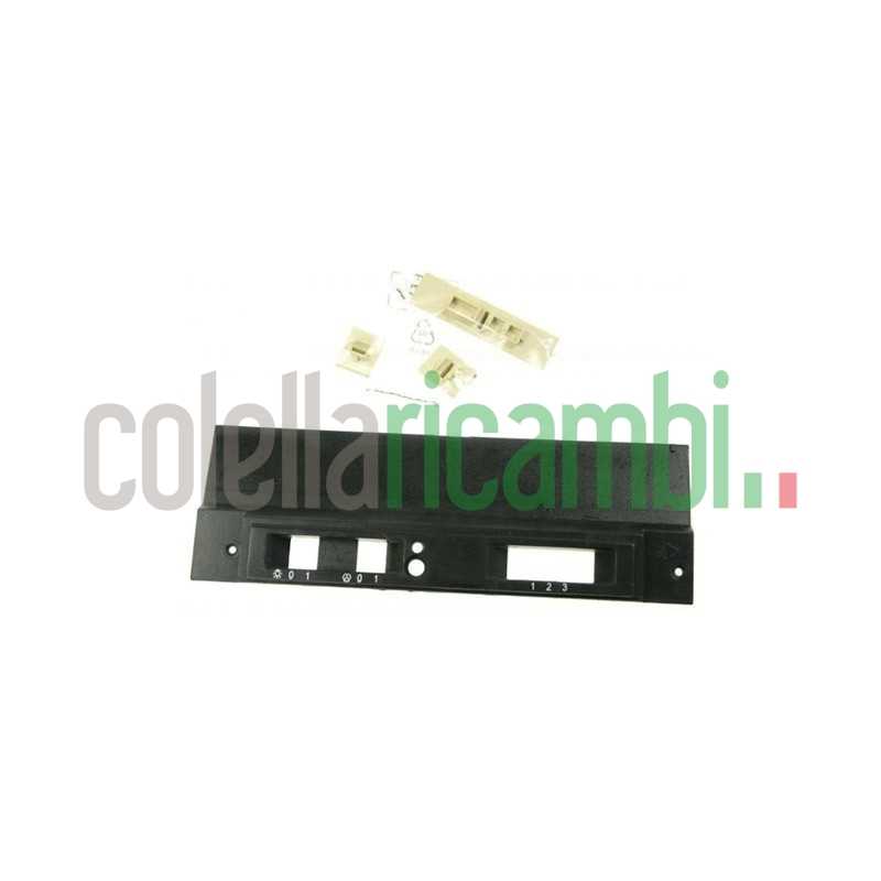 Kit mascherina esterna quadro 3 tasti slider nero cappa cucina Faber Roblin 133.0067.828