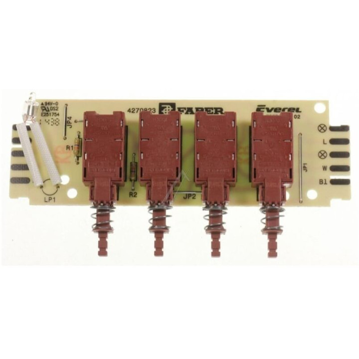 Pulsantiera scheda 4270823 tastiera 4 tasti Faber 133.0017.065