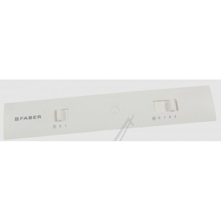 Slider cruscotto bianco cappa 3 velocità e luce Faber 133.0058.381