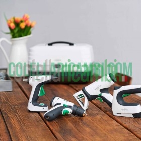 Vorwerk Folletto Twercs T100 ST: Seghetto, Pistola Incollatrice a Caldo, Trapano Avvitatore e Graffatrice