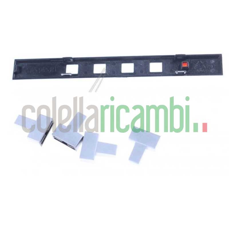 Kit mascherina + tasti pannello di controllo silver 3V Franke 33.0067.473