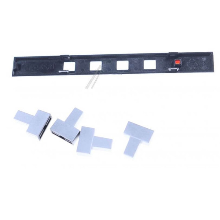 Kit mascherina + tasti pannello di controllo silver 3V Franke 33.0067.473
