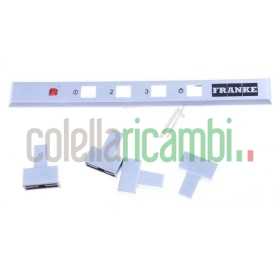 Kit mascherina + tasti pannello di controllo silver 3V Franke 33.0067.473