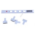 Kit mascherina + tasti pannello di controllo silver 3V Franke 33.0067.473
