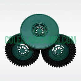 Tris Dischi Spazzole Setole Strette per Lucidatrice Folletto PL510 PL511 PL512