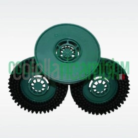 Tris Dischi Spazzole Setole Strette per Lucidatrice Folletto PL510 PL511 PL512