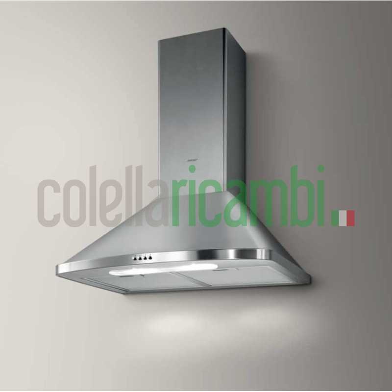 Cappa aspirante a parete 60 cm in acciaio inox, luce LED Elica PRF0187103