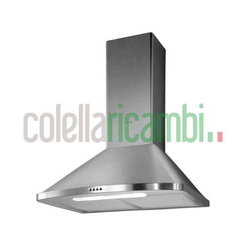 Cappa a parete con camino 90 cm, finitura acciaio inox, luce LED Elica PRF0187107