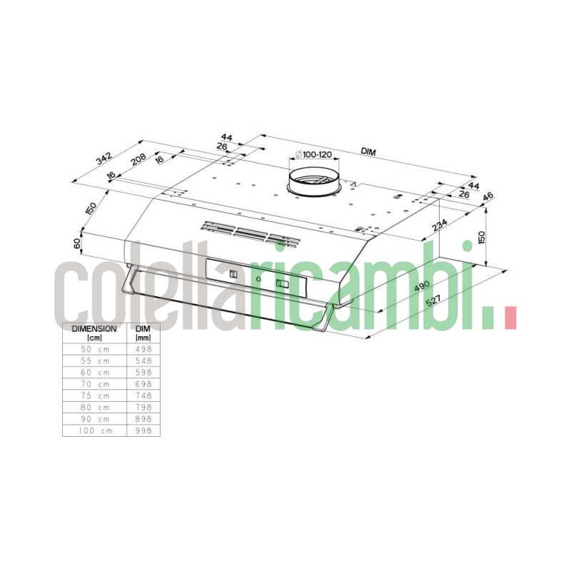 Cappa sottopensile 90cm nero/inox Faber TCH04 PLUS SS19A 741 300.0557.493