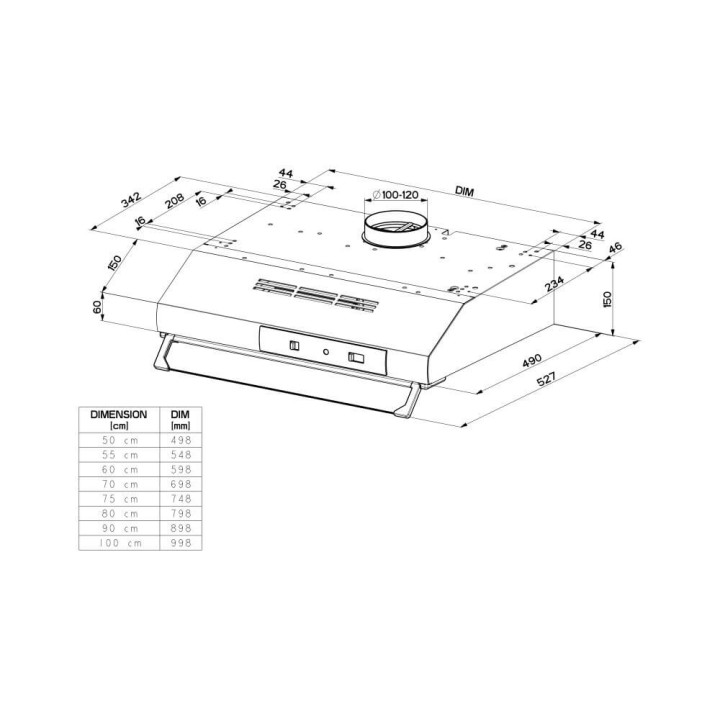 Cappa sottopensile 90cm nero/inox Faber TCH04 PLUS SS19A 741 300.0557.493