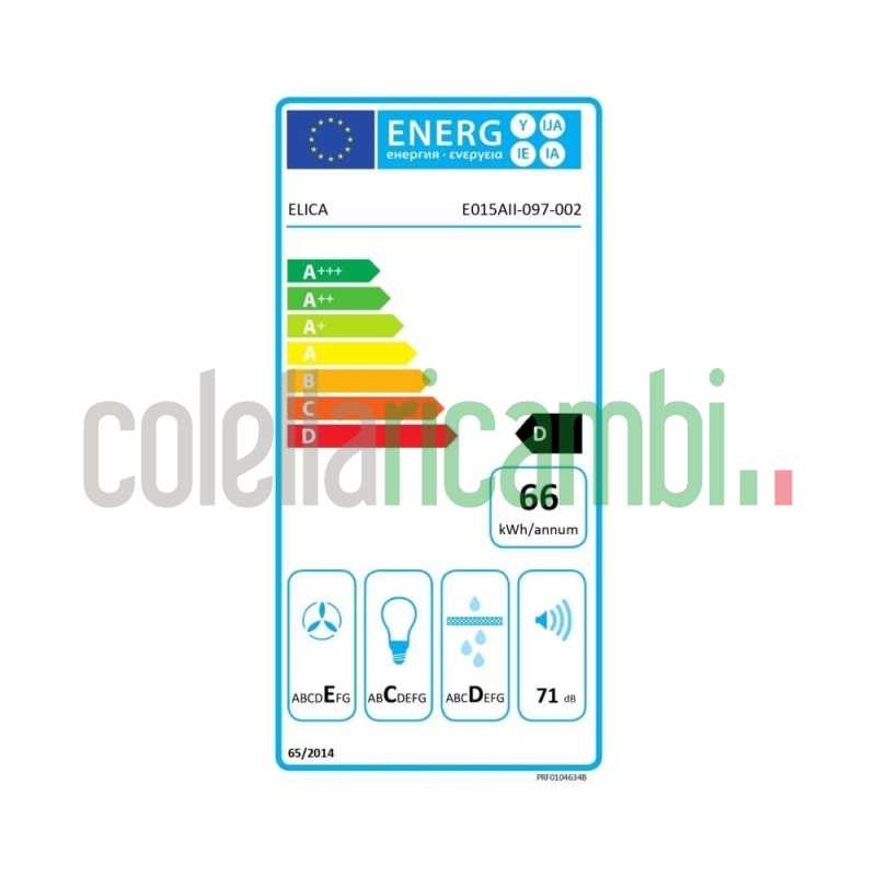 Cappa incasso 60cm nero Elica Krea Gfa PRF0104634B