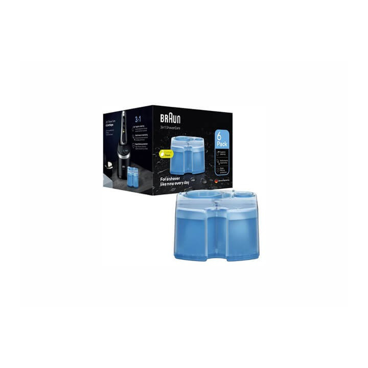 Kit 6 cartucce 3 in1 pulizia rasoi elettrici Braun ShaverCare 80745129