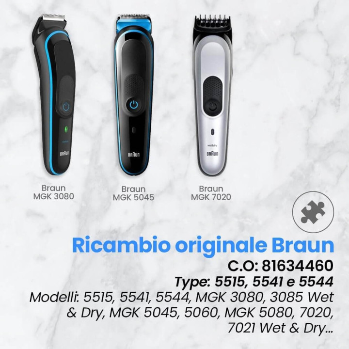 Testina di Ricambio per Rasoio Elettrico da Uomo Braun 81634460