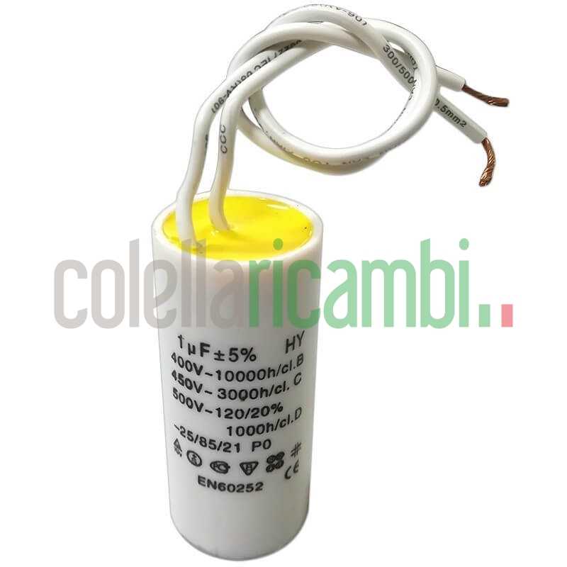 Condensatore 1µF con cavi per motori 00801002